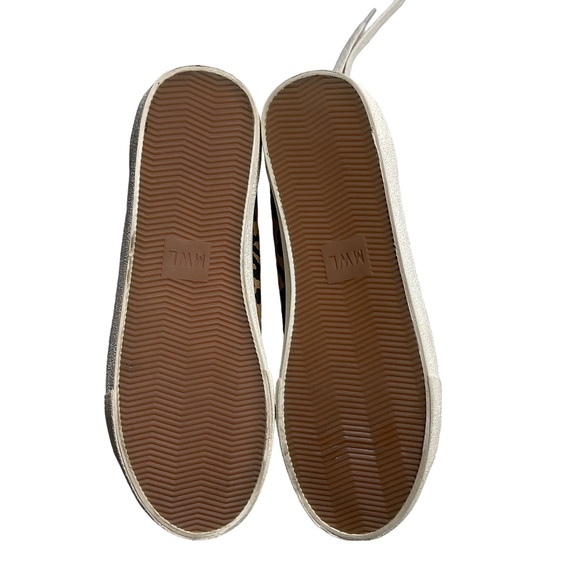 Madewell Sidewalk Low-Top Leopard Print Recycled Canvas Sneaker Size 8.5 - Picture 12 of 15